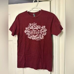 Wilco Graphic T-Shirt in Wine/Maroon Red